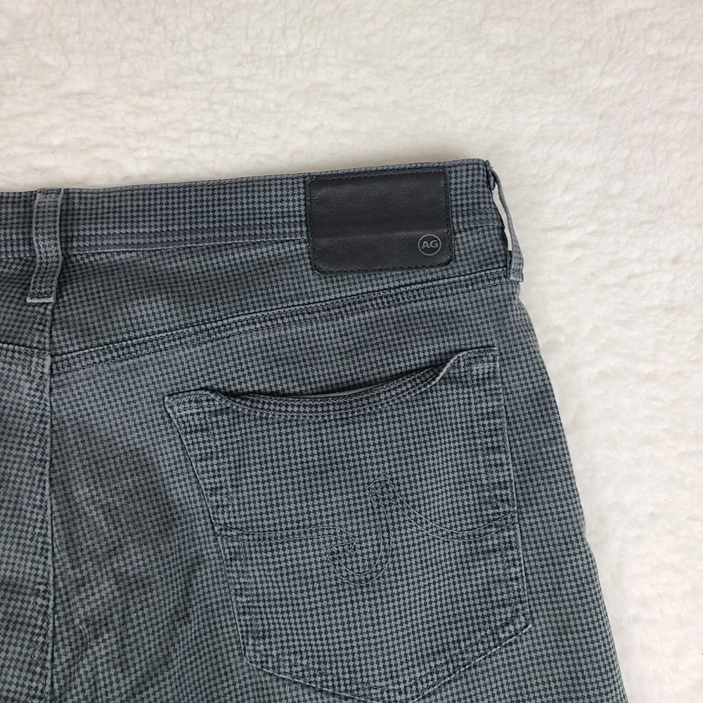 AG‎ Adriano Goldschmied Pants Mens 38x34 Gray Black The Everett Slim Straight